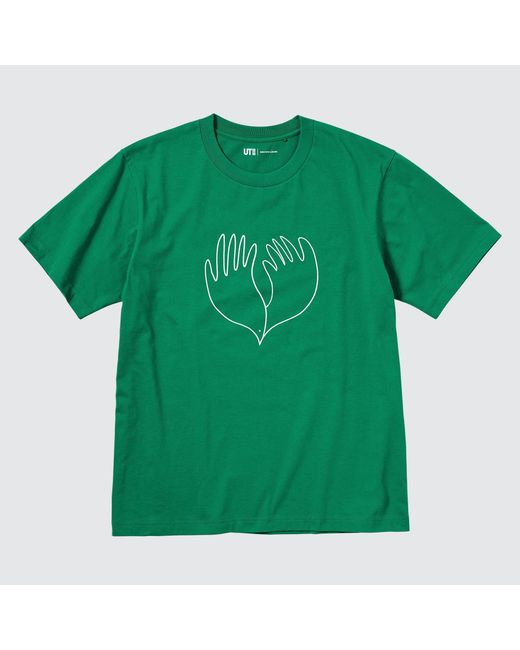 Algodón PEACE FOR ALL Camiseta Estampado Gráfico (Christophe Lemaire) Uniqlo de hombre de color Green