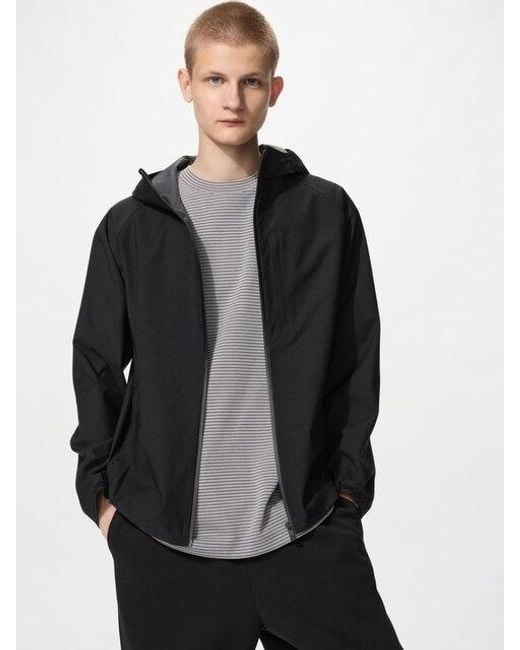 Uniqlo Black Blocktech Parka for men