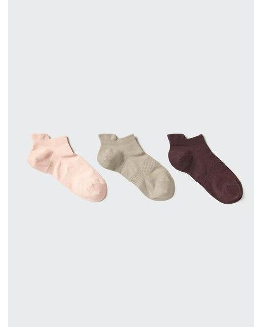 Uniqlo Pink Short Socks (Sports, 3 Pairs)