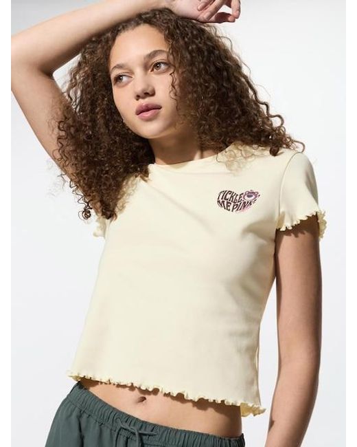 Uniqlo Natural Disney/Pixar Mini Ut Graphic T-Shirt