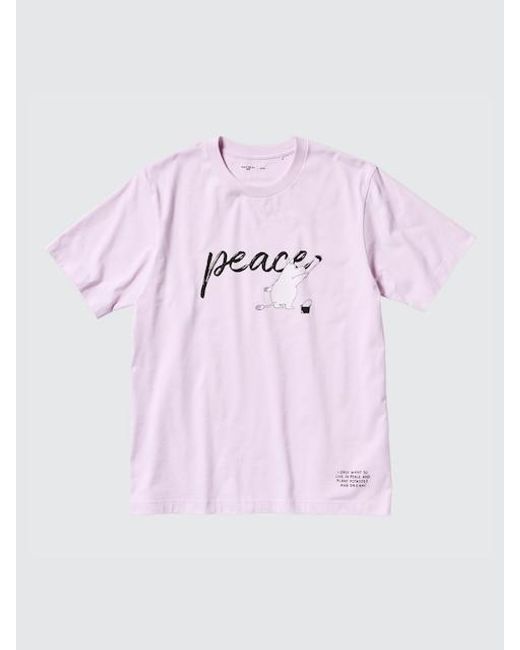 Algodón Peace For All Camiseta Estampado Gráfico (Moomin) Uniqlo de color Pink
