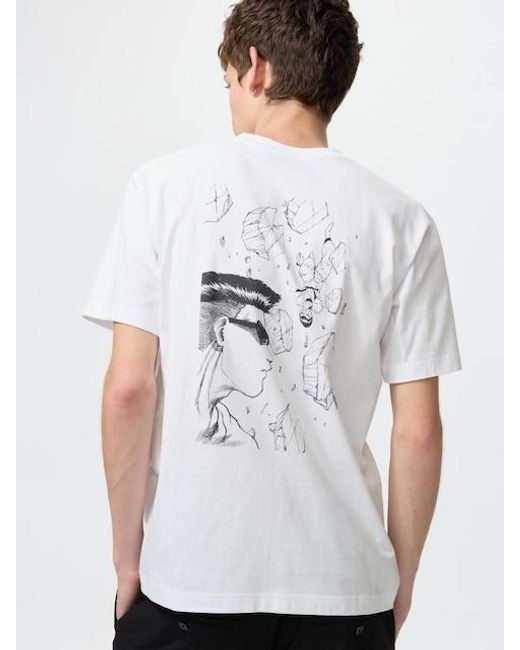 Uniqlo White Manga Ut Shueisha 100Th Graphic T-Shirt (Yu Yu Hakusho) for men