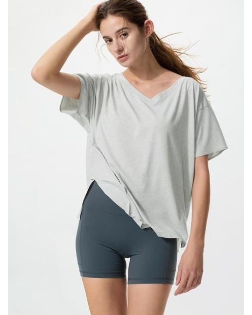 Uniqlo Gray Ultra Stretch Active Biker Shorts
