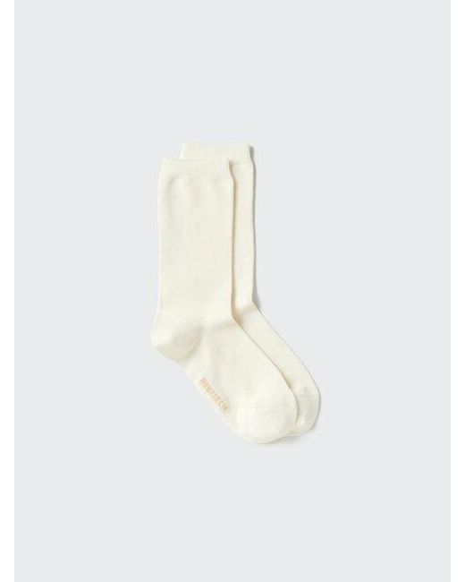 Uniqlo White Heattech Socks