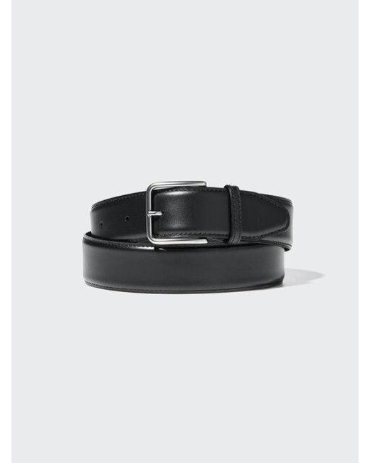 Uniqlo Black Stitched Middle Width Belt