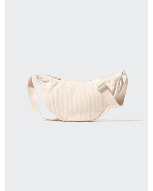 Uniqlo Natural Round Mini Shoulder Bag (Corduroy)