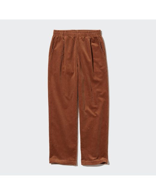 Uniqlo Brown Baumwolle cord hose in 7/8-länge (relaxed fit)