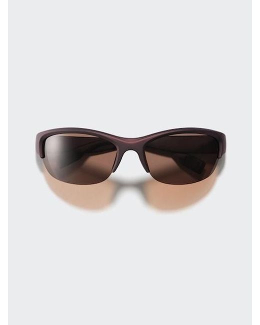 Uniqlo Brown Sports Sunglasses (Half Rim) for men