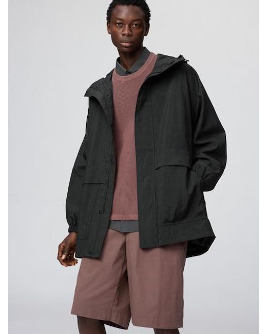 Uniqlo Black Utility Parka for men
