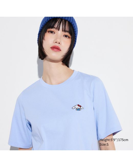 Algodón Hello Kitty 50th Anniversary UT Camiseta Estampado Gráfico Uniqlo de color Blue