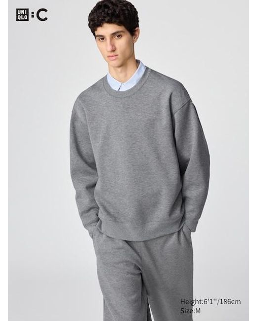 Sudadera Oversize Uniqlo de color Gray