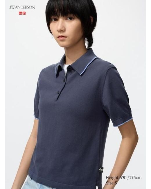 Uniqlo Blue Polo Jumper (Short Sleeve)