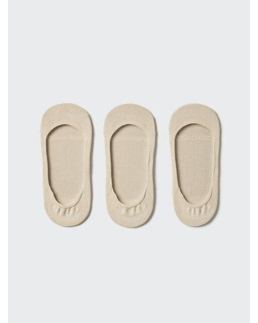 Uniqlo Natural No-Show Socks (Low Cut, 3 Pairs)