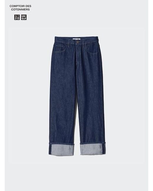 Uniqlo Blue Regular Straight Jeans