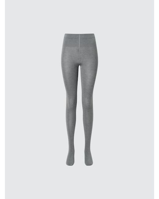Uniqlo Gray Heattech Tights (Knit)