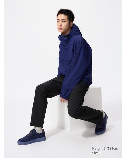 Uniqlo Blue Warm Stretch Trousers for men