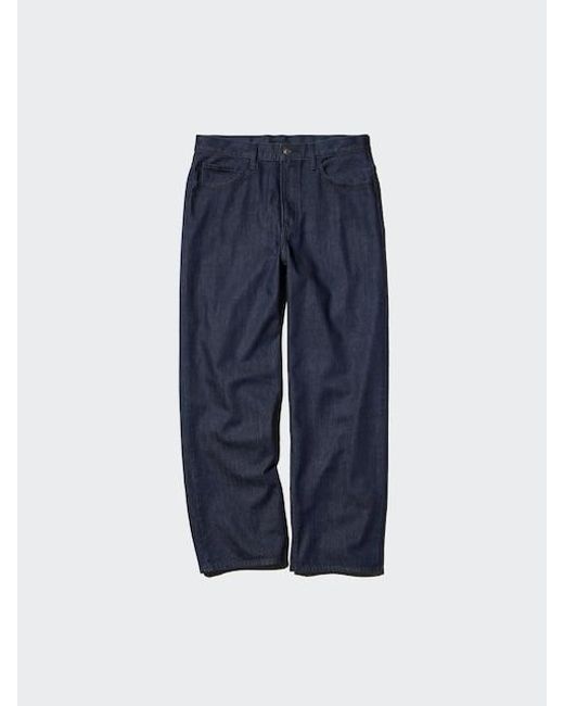 Uniqlo Blue Wide Straight Jeans for men