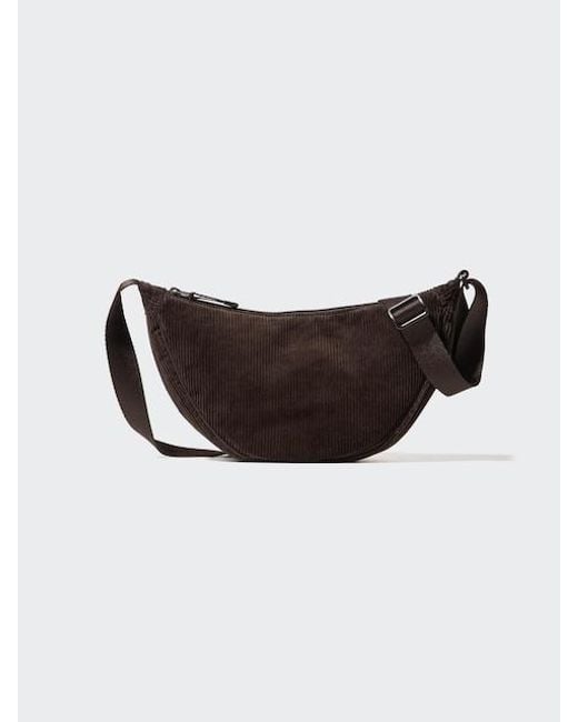 Mini Borsa A Tracolla Rotonda Velluto A Coste di Uniqlo in Multicolor