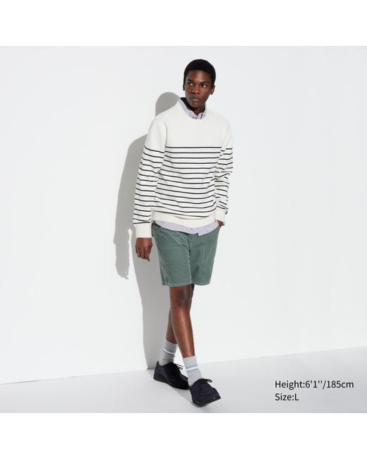 Uniqlo Baumwolle cord shorts in White für Herren