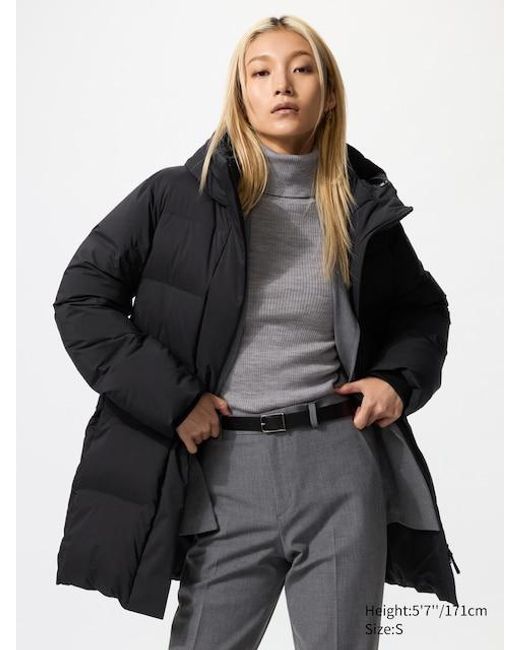 Uniqlo Black Seamless Down Short Coat