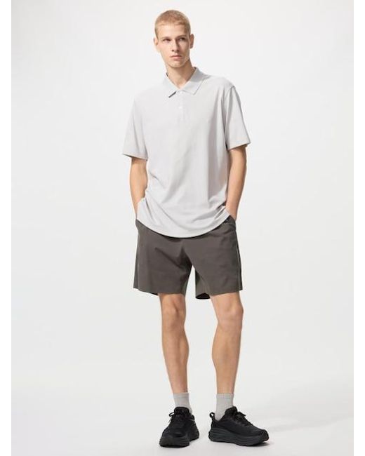 Uniqlo White Ultra Stretch Active Shorts for men
