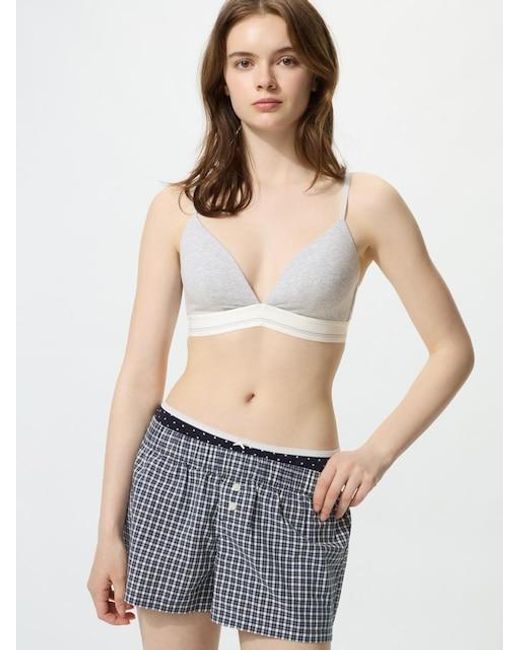 Uniqlo Gray Wireless Bra (Cotton)