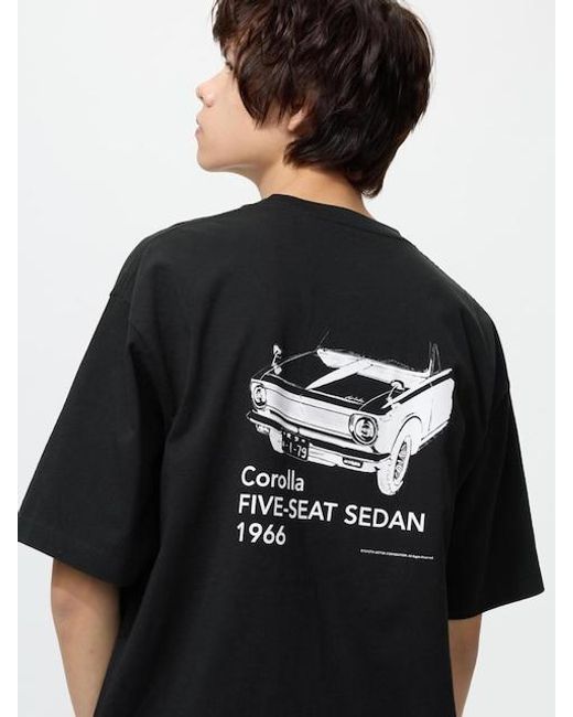 Uniqlo Black Toyota Ut Graphic T-Shirt for men
