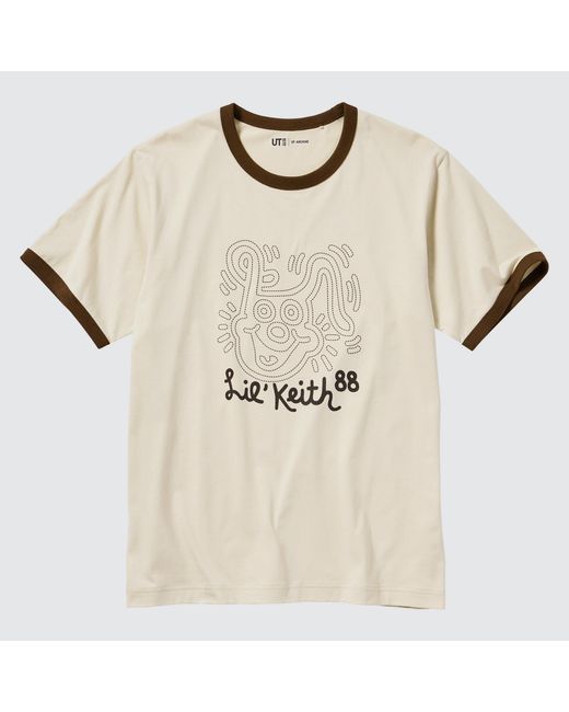 Uniqlo Baumwolle ut archive ny pop art bedrucktes t-shirt (keith haring) in Natural für Herren