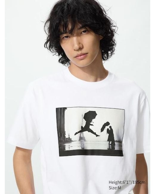 Uniqlo White Elliott Erwitt Ut Graphic T-Shirt for men