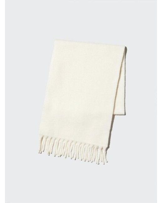 Uniqlo Natural Soufflé Yarn Chunky Stole for men