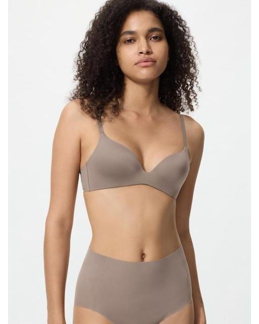 Uniqlo Brown Wireless Bra (3D Hold)