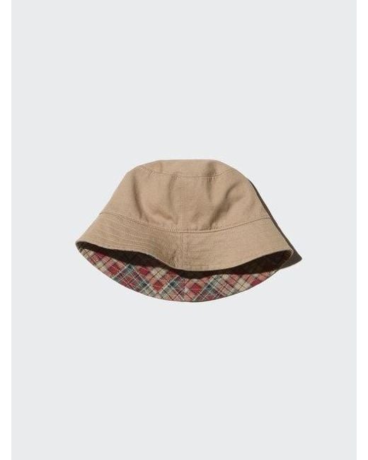 Uniqlo Natural Reversible Bucket Hat for men