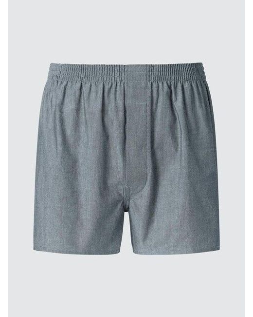 Uniqlo Blue Woven Trunks for men