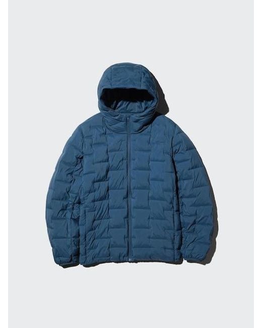 Uniqlo Blue Puffertech Parka for men