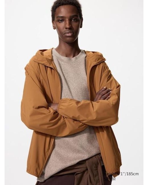 Uniqlo Brown Uv Protection Pocketable Parka for men
