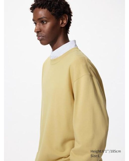 Felpa di Uniqlo in Yellow da Uomo