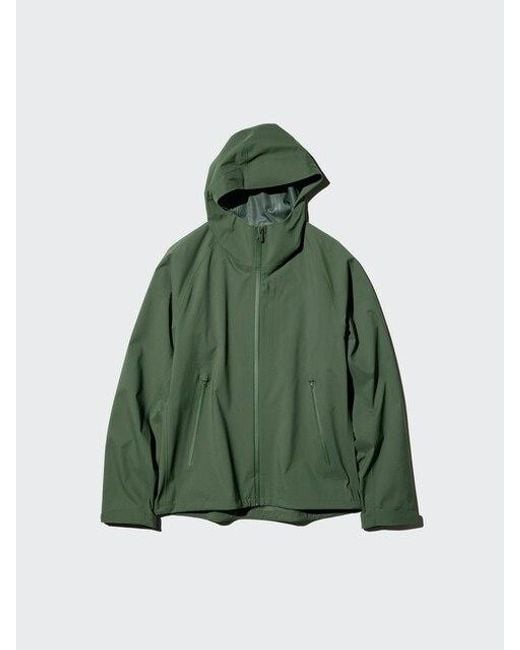 Uniqlo Green Blocktech Parka for men