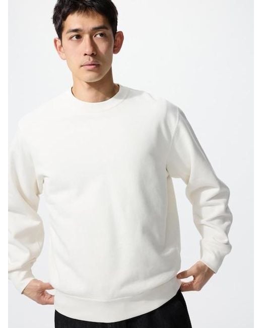 Uniqlo White Sweatshirt for men