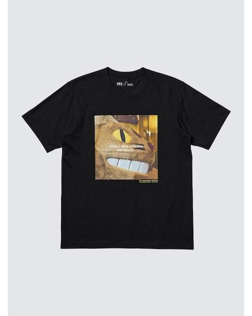 Uniqlo Black Studio Ghibli Ut Graphic T-Shirt for men