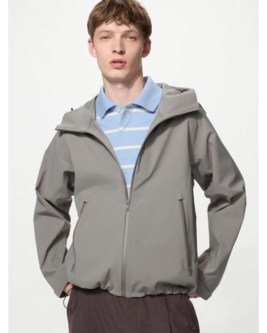 Uniqlo Blocktech Parka in het Gray voor heren