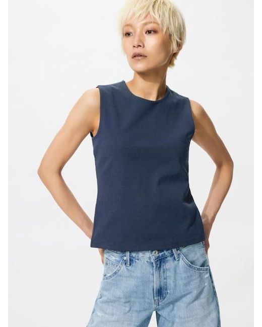Uniqlo Blue Double Lined Top (Sleeveless)