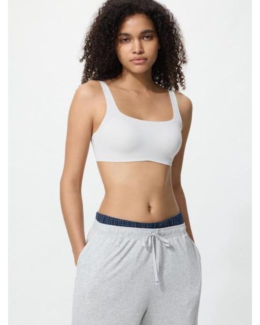 Uniqlo White Wireless Bra (Relax)
