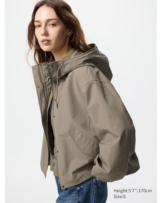 Uniqlo Natural Cotton Blend Short Parka