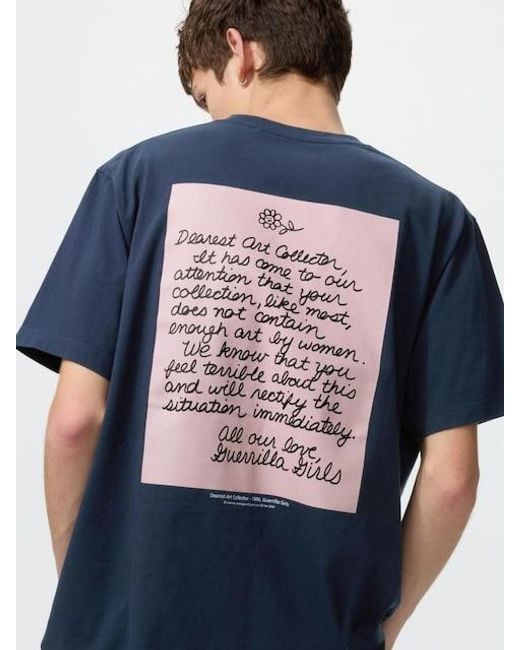 Uniqlo Blue Tate Ut Graphic T-Shirt for men