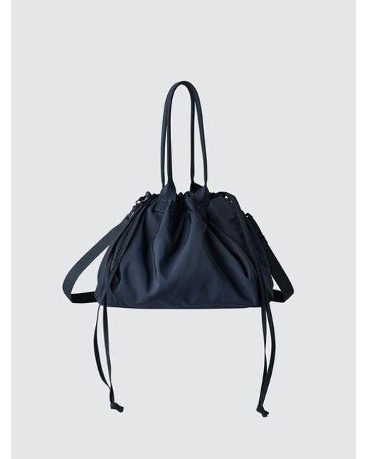 Uniqlo Blue Drawstring Bag