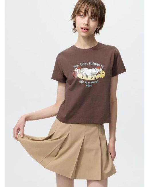 Uniqlo Brown Mofusand Ut Graphic T-Shirt
