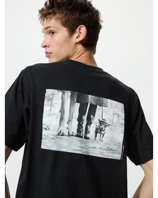 Uniqlo Black Elliott Erwitt Ut Graphic T-Shirt for men