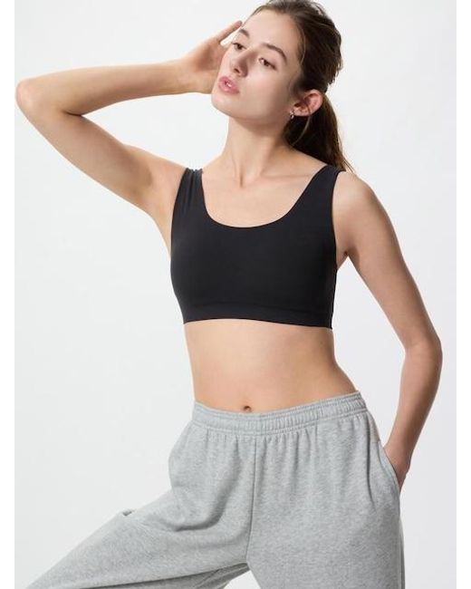 Uniqlo Black Wireless Bra (Active)