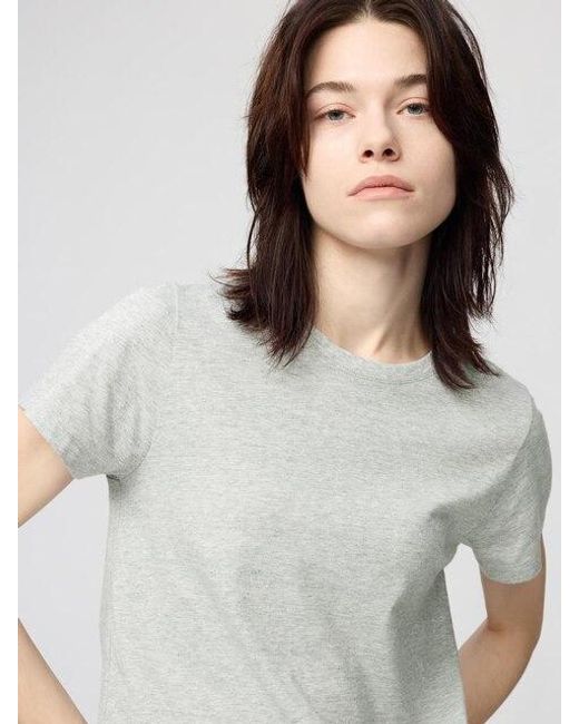 Uniqlo Gray 100% Supima Cotton T-Shirt