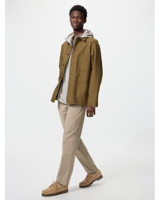 Uniqlo Natural Ultra Stretch Active Tapered Trousers for men